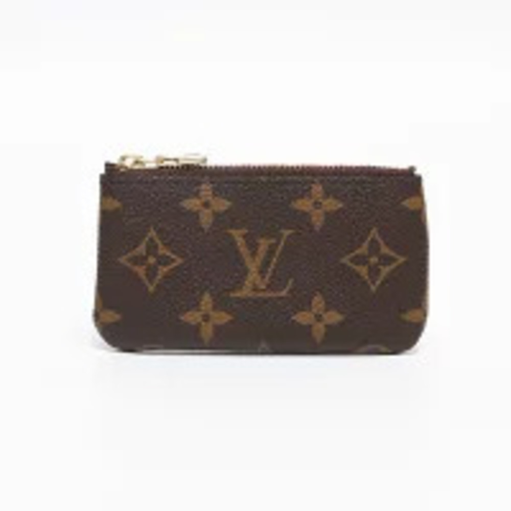 Louis Vuitton Monogram Pochette Key Case Wallet Brown